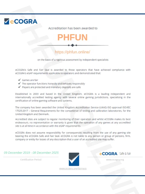 PHFUN eCOGRA